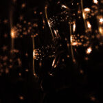 abstract design with glowing stars
