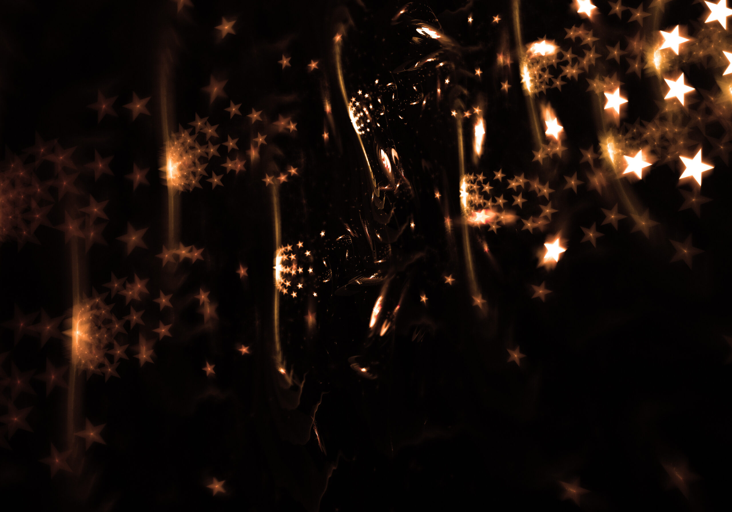abstract design with glowing stars