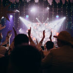 People having fun at the wedding hall